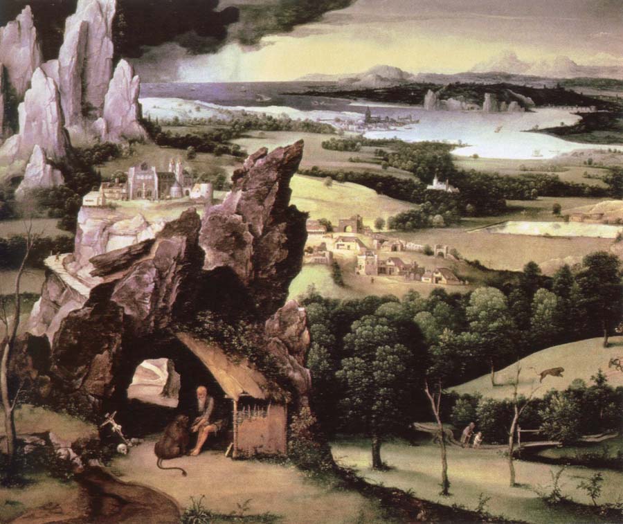 landscape with st.jerome